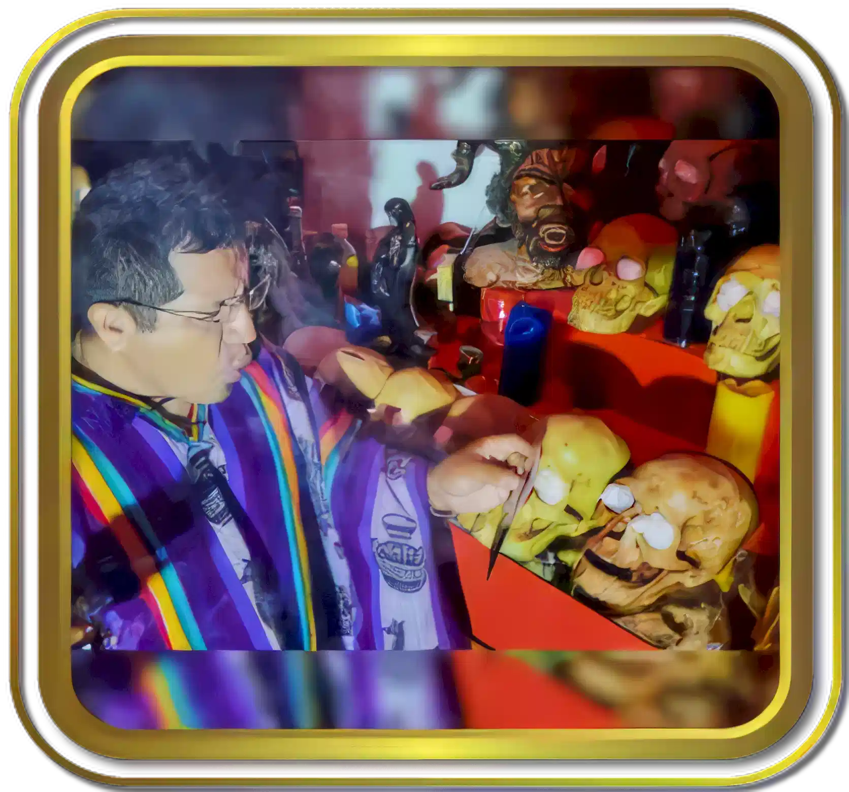 brujos y curanderos realizando brujeria de amor